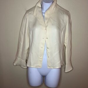 100% silk blouse Talbots